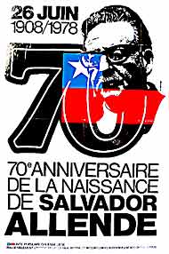 70 anniversaire de la naissance de Salvador Allende. 1978. - Bélgica