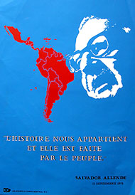 L'histoire nous appartient et elle est faite par le peuple. Salvador Allende - Canadá